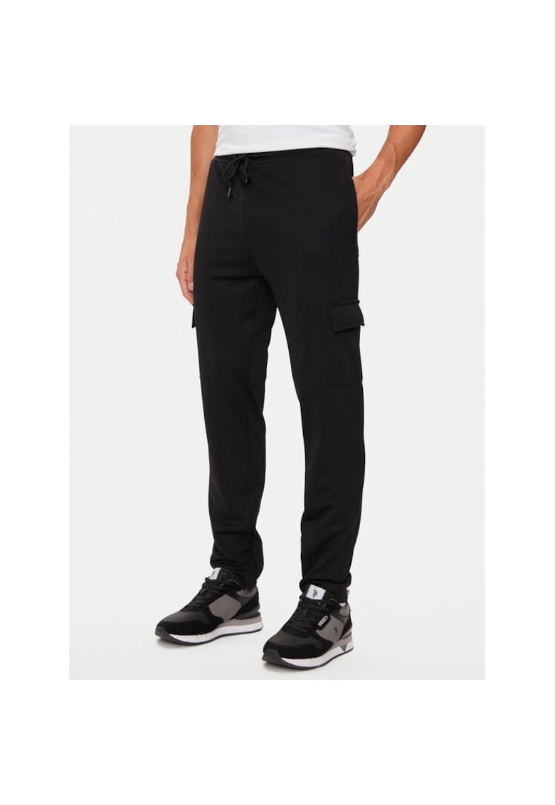 Pantaloni sport barbati - 527012 - Negru - Poliester