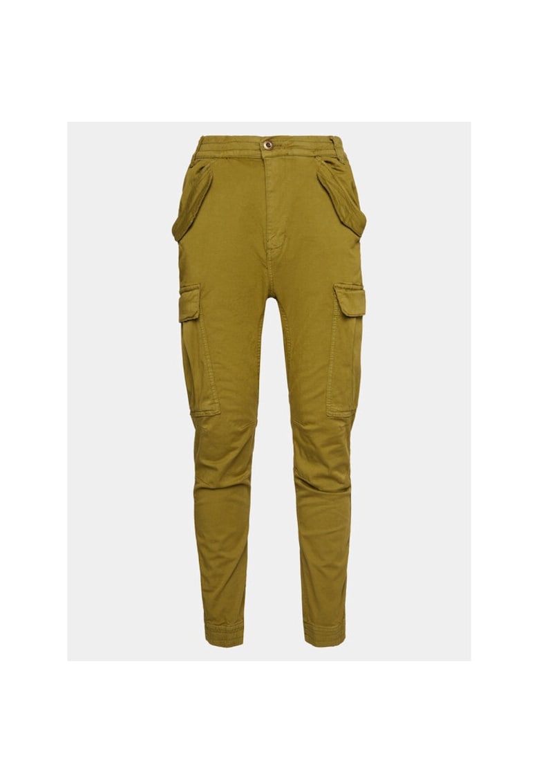 Pantaloni sport barbati - 863234 - Verde - Bumbac