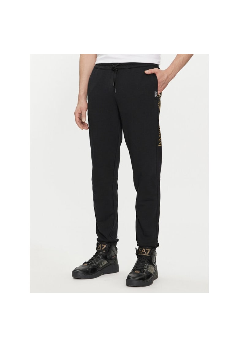 Pantaloni sport barbati - 535964 - Negru - Bumbac