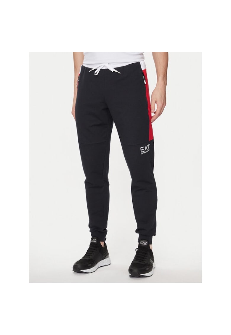 Pantaloni sport barbati - 535995 - Bleumarin - Bumbac