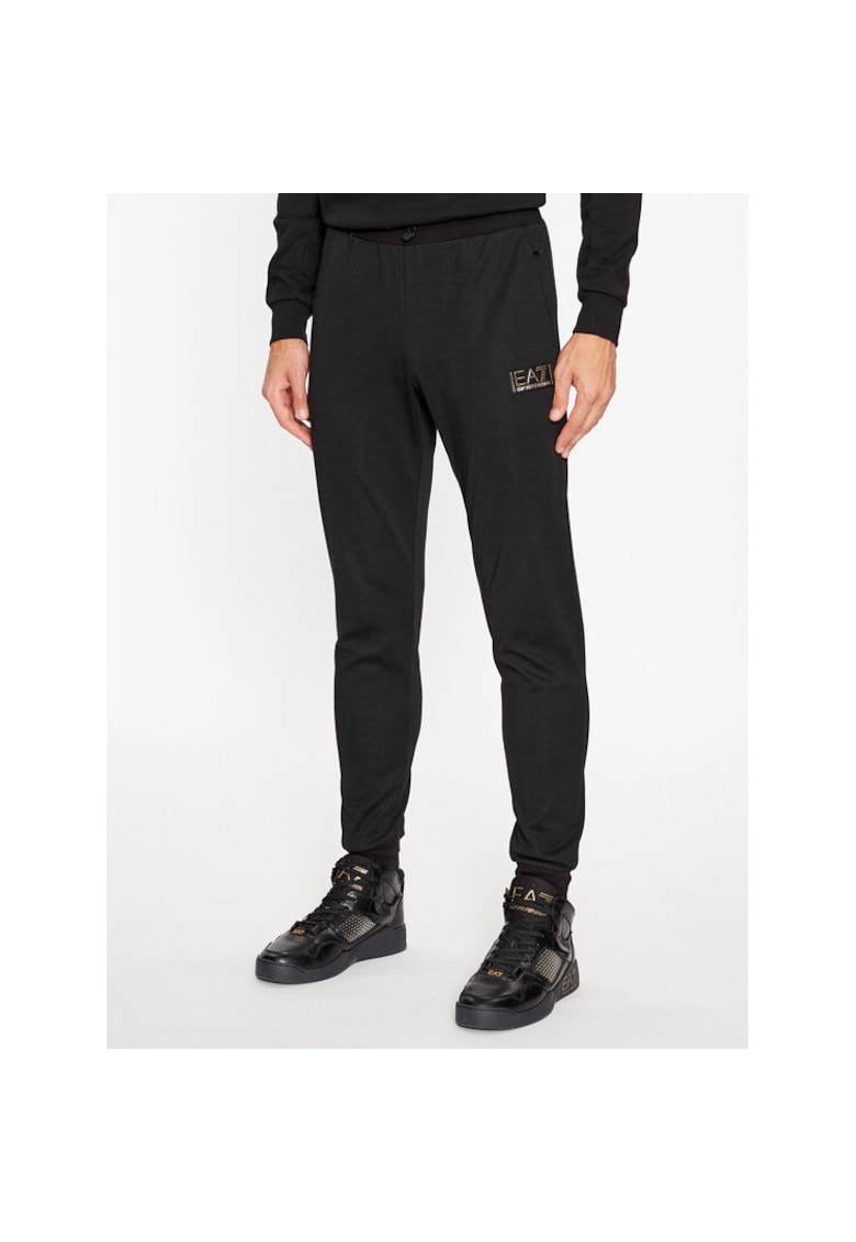 Pantaloni sport barbati - 78140 - Negru - Poliester