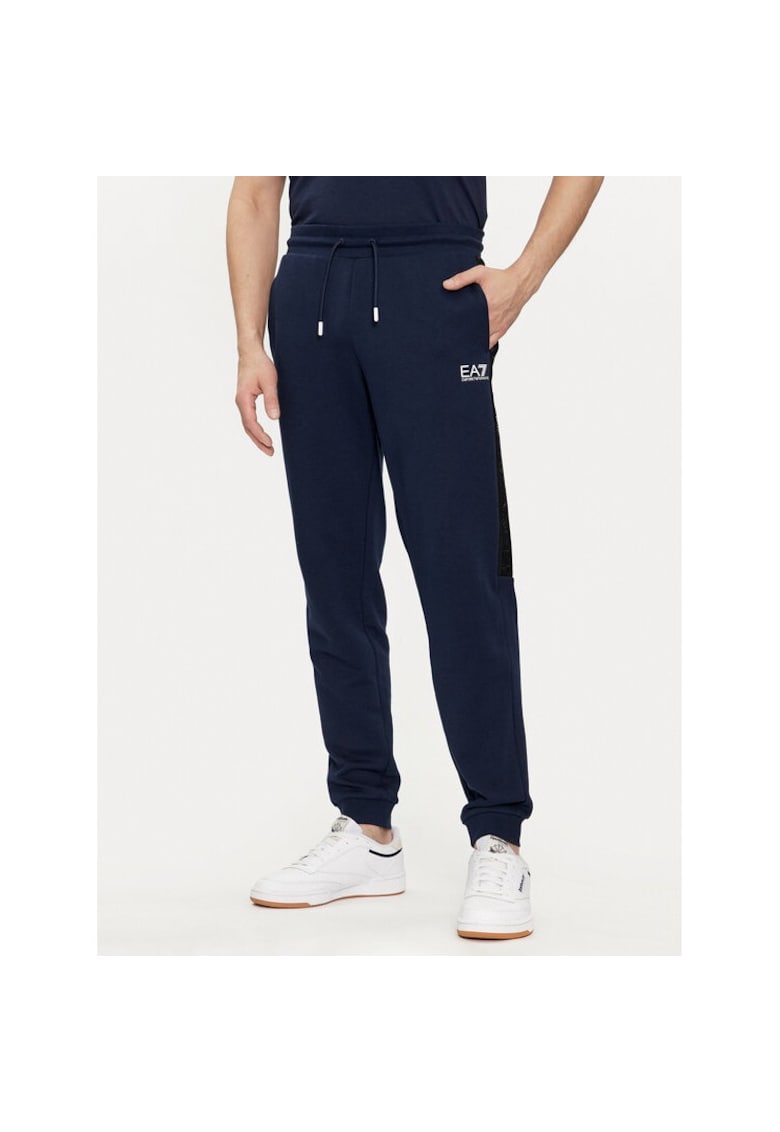 Pantaloni sport barbati - 536152 - Bleumarin - Bumbac