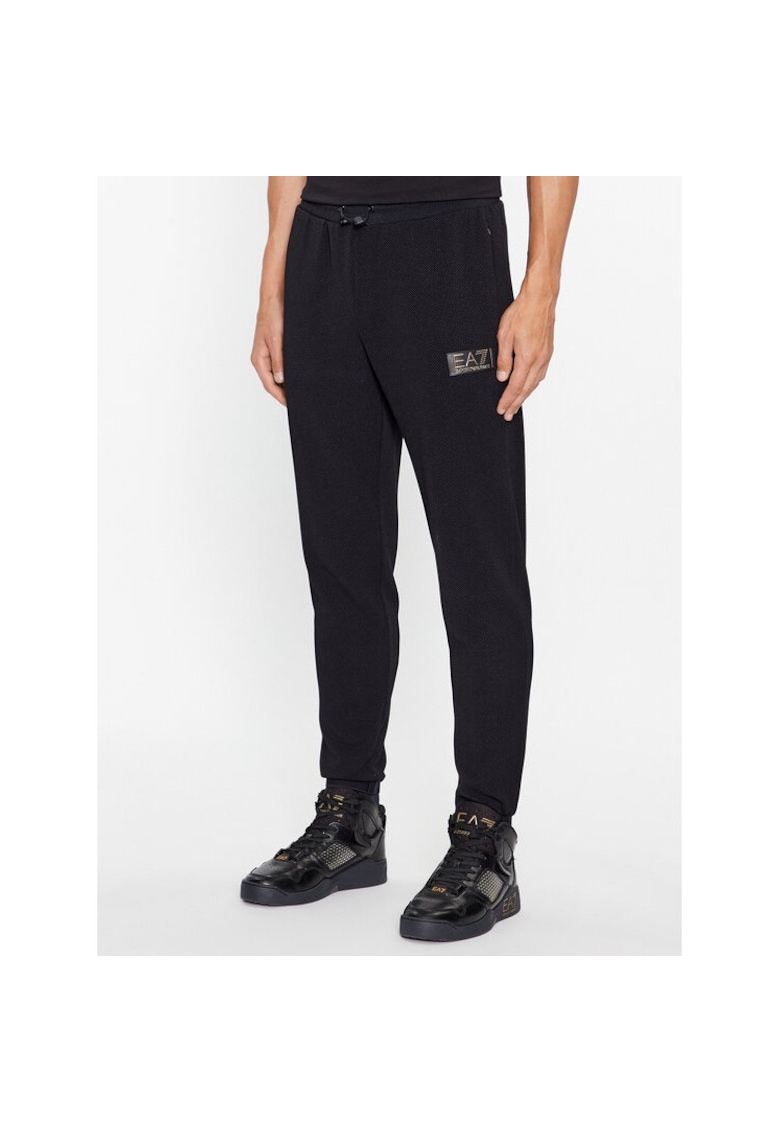 Pantaloni sport barbati - 78188 - Negru - Poliester