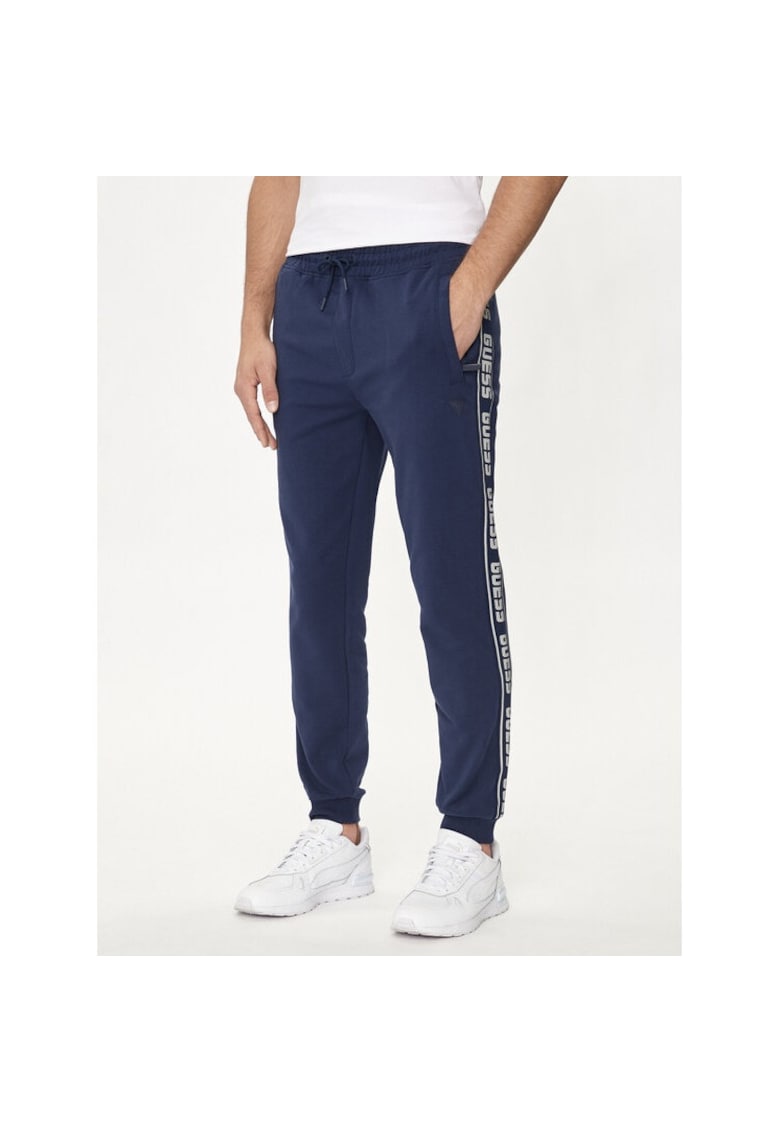 Pantaloni sport barbati - 776810 - Bleumarin - Bumbac