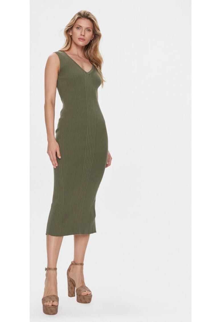 Rochie dama - 303398637 - Verde - Bumbac