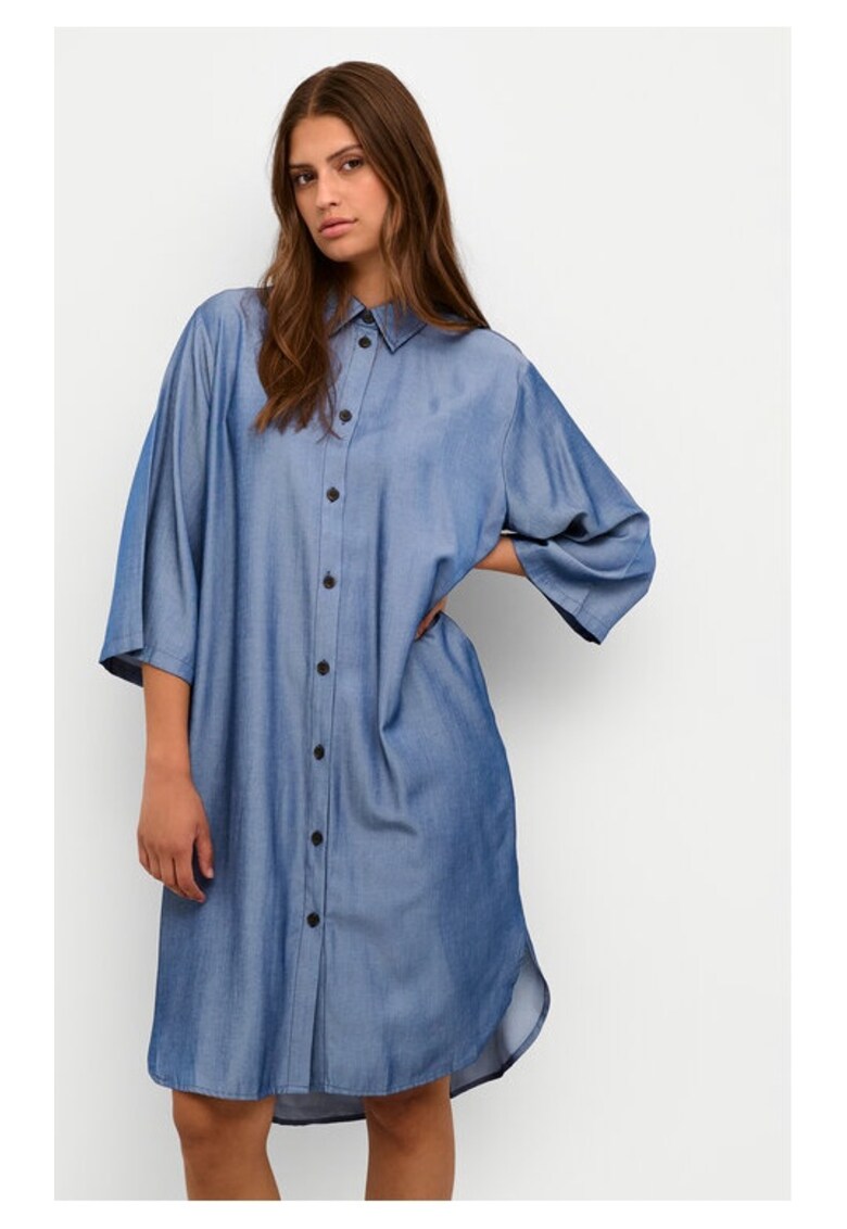 Rochie dama -  Albastru - Viscoza