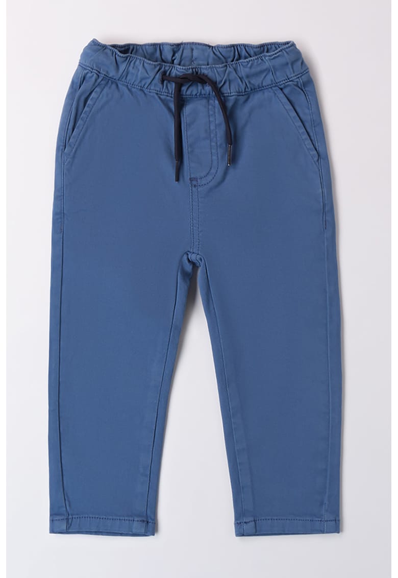 Pantaloni din amestec de bumbac cu talie elastica