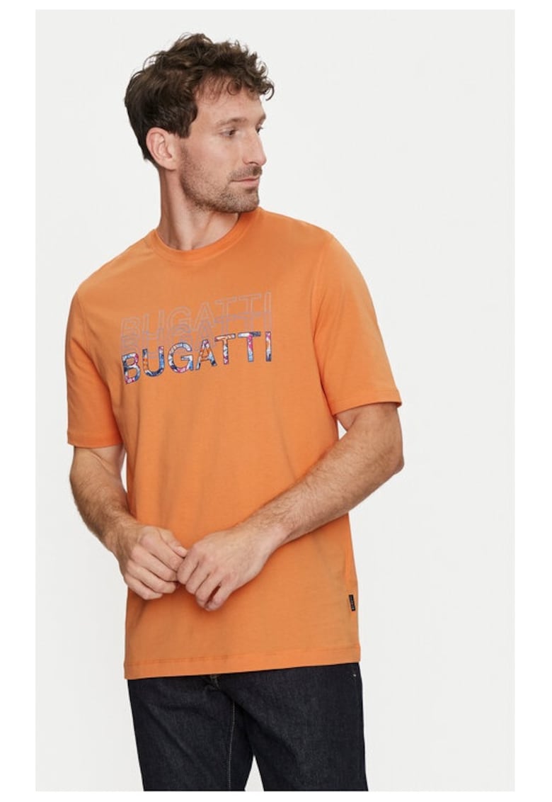 Tricou barbati - 765958 - Portocaliu - Bumbac