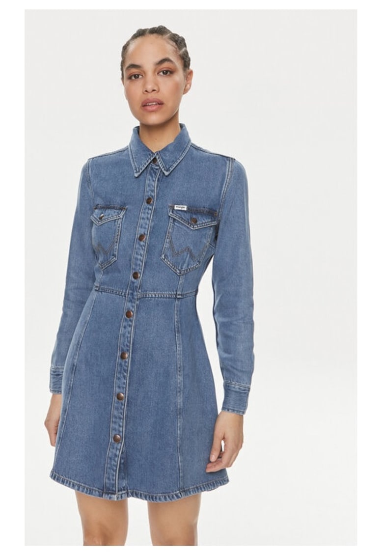 Rochie dama - Albastru - Lyocell