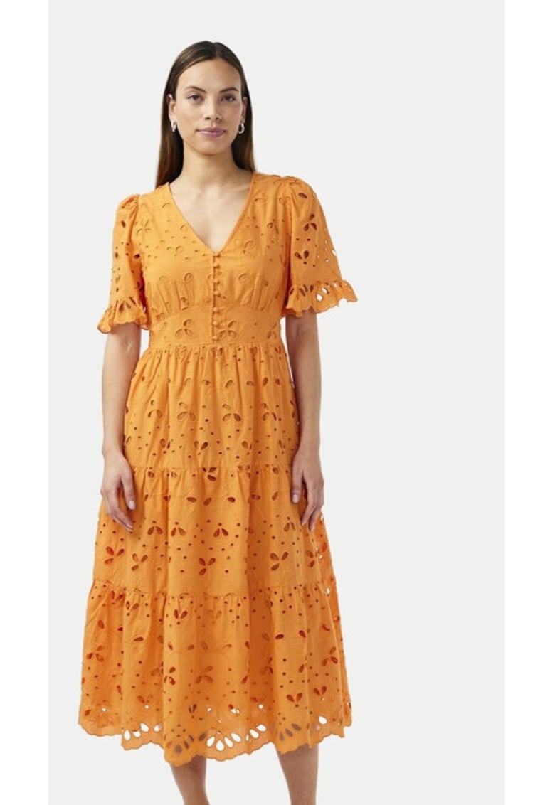 Rochie dama - Portocaliu - Bumbac