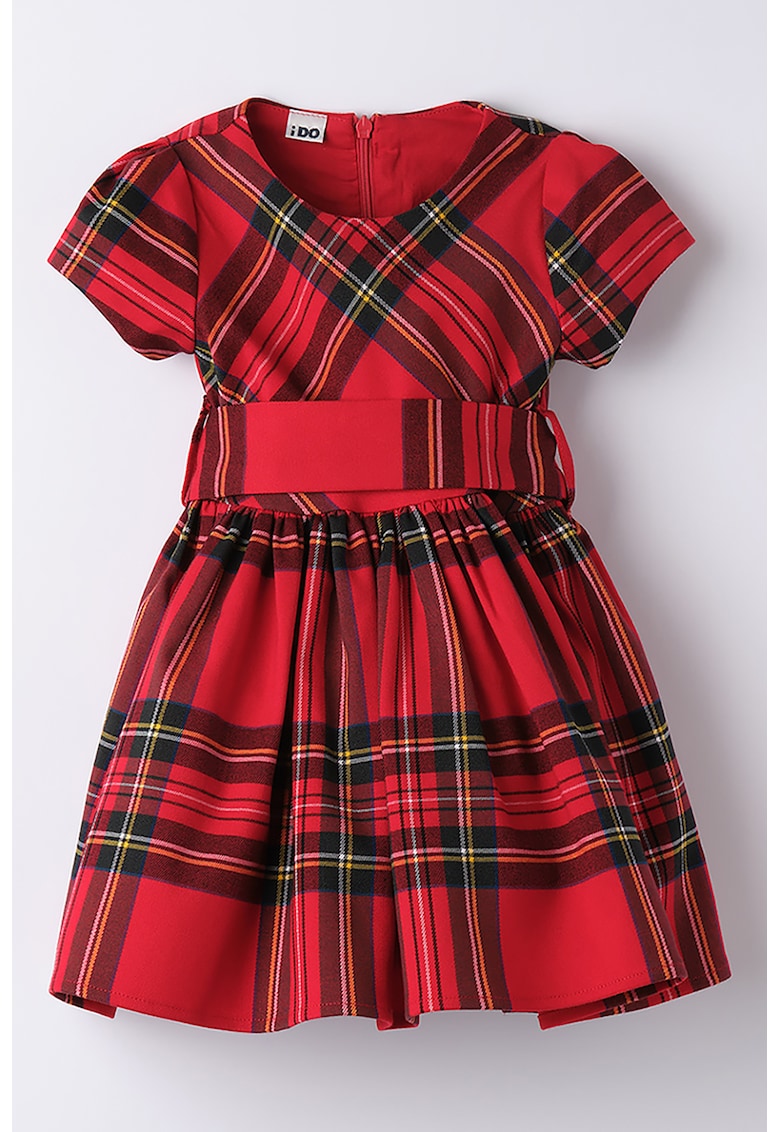 Rochie mini cu model tartan