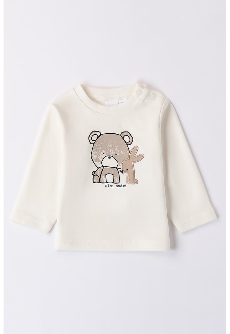 Bluza din bumbac cu imprimeu cu animale