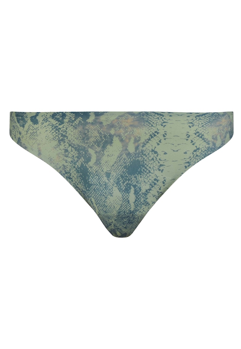 Chiloti tanga fara cusaturi cu animal print