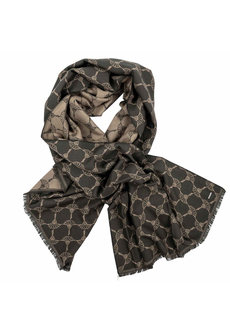 Esarfa cu model si franjuri Felix 17145