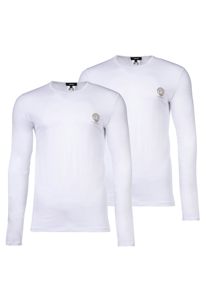 Set de bluze din amestec de bumbac - 2 piese - Alb