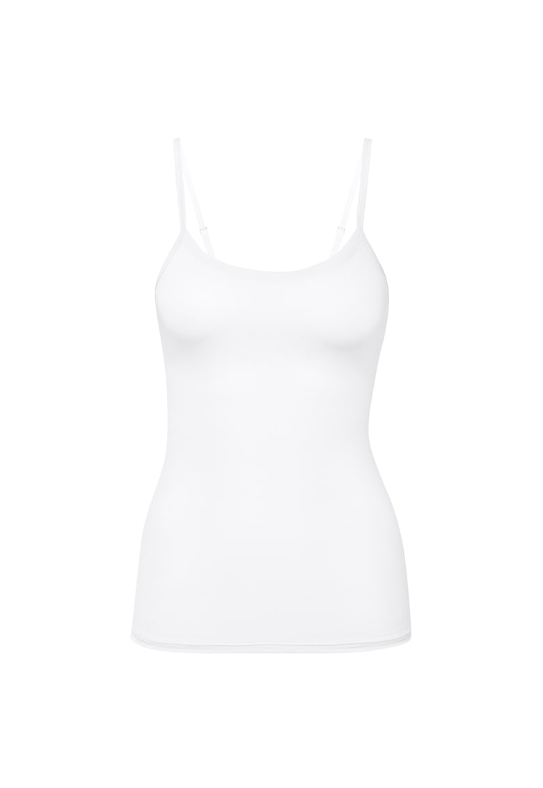 Calida Top uni cu bretele ajustabile - Alb optic