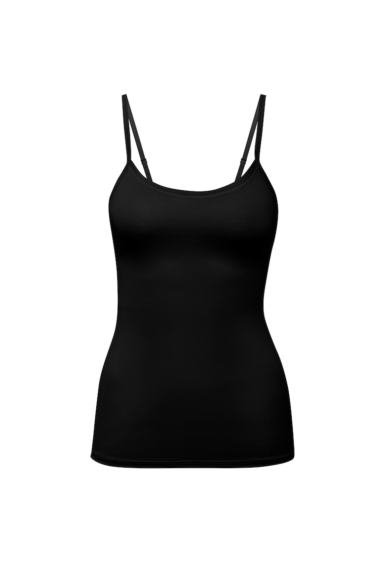 Calida Top uni cu bretele ajustabile - Negru