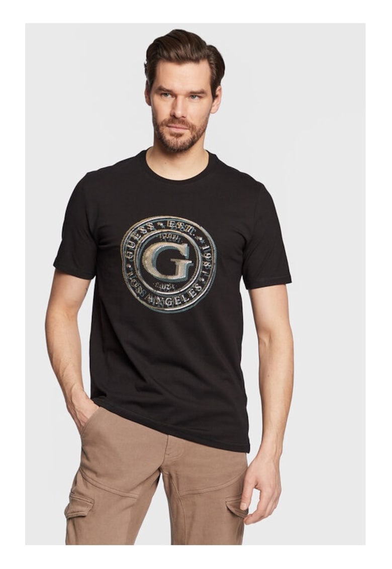 Tricou barbati - 197361 - Negru - Bumbac