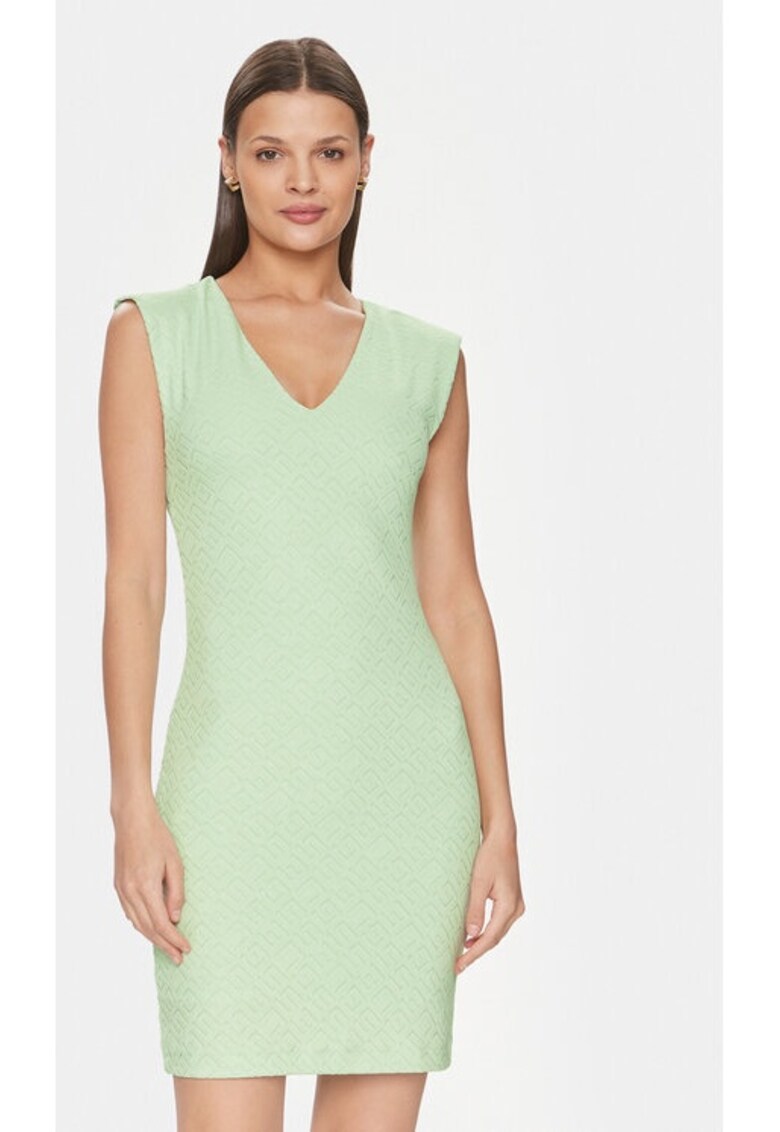 Rochie dama - 303519605 - Verde - Poliester