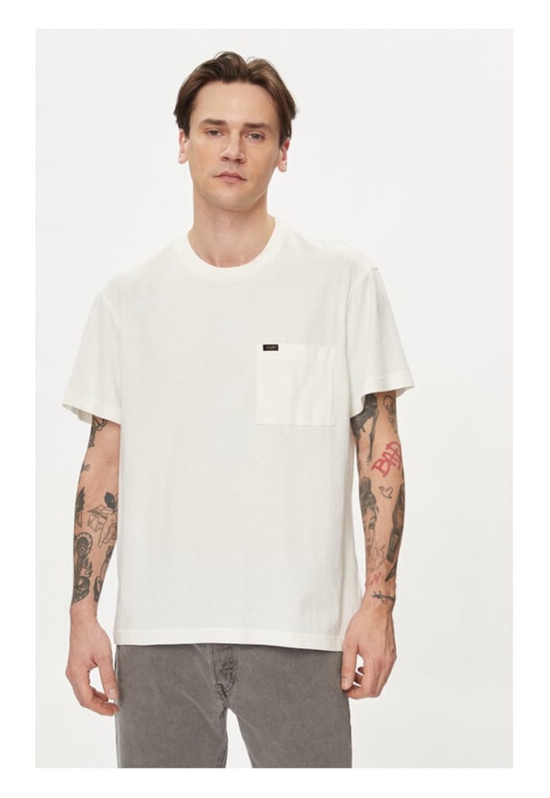 Tricou barbati - 595128 - Ecru - Bumbac