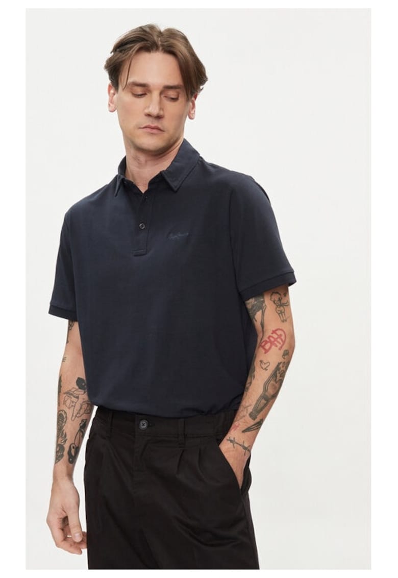 Tricou barbati - 665012 - Bleumarin - Bumbac