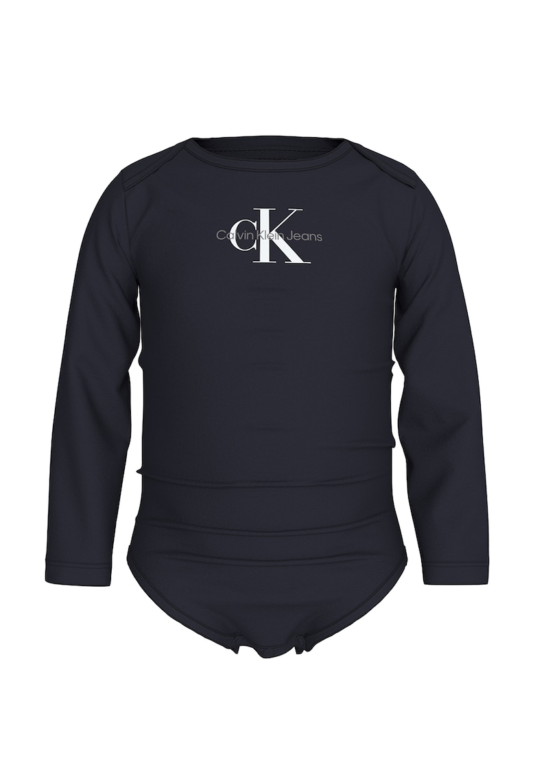 Body din amestec de bumbac organic cu imprimeu logo