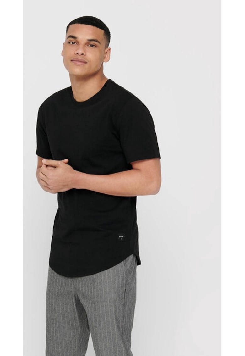 Tricou barbati - 502474 - Negru - Bumbac