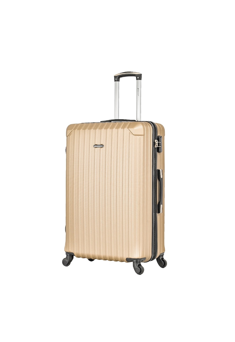 Troler mare SW44204 - ABS - 4 roti - cifru - 76 cm - auriu