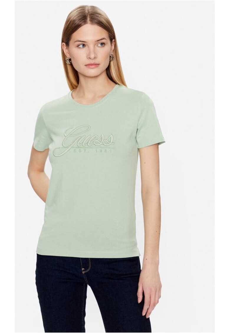 Tricou dama - 206209 - Verde - Bumbac