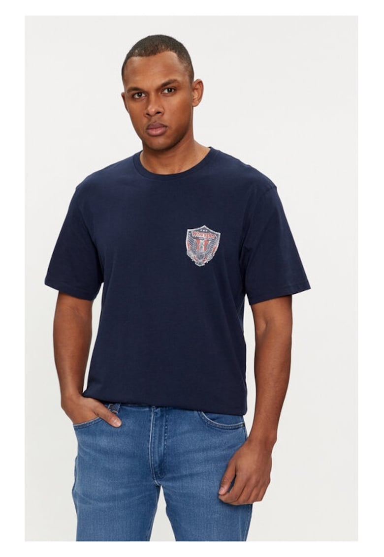 Tricou barbati - 594329 - Bleumarin - Bumbac