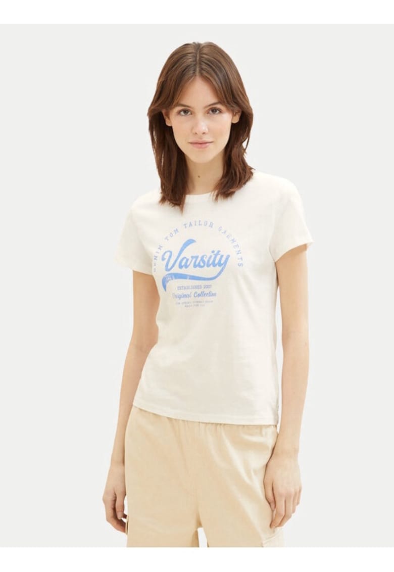 Tricou dama -  523954 - Alb - Bumbac - Tricou dama -  523954 - Alb - Bumbac -