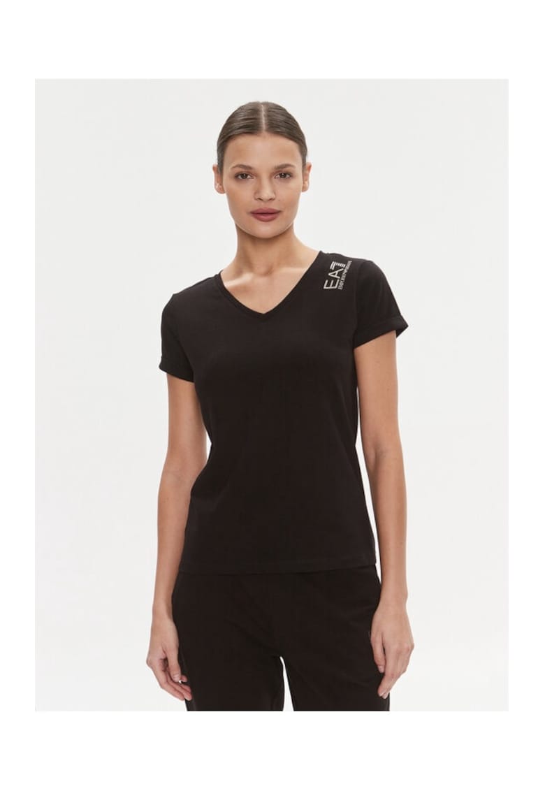 Tricou dama - 537623 - Negru - Bumbac