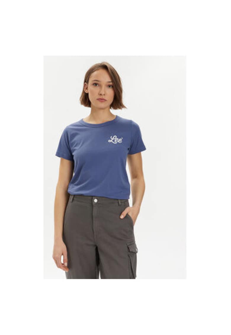 Tricou dama - 593780 - Bleumarin - Bumbac -