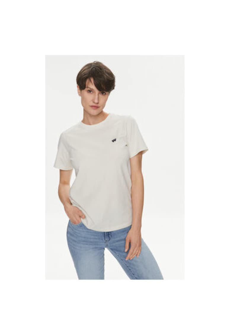 Tricou dama - 593056 - Ecru - Bumbac -