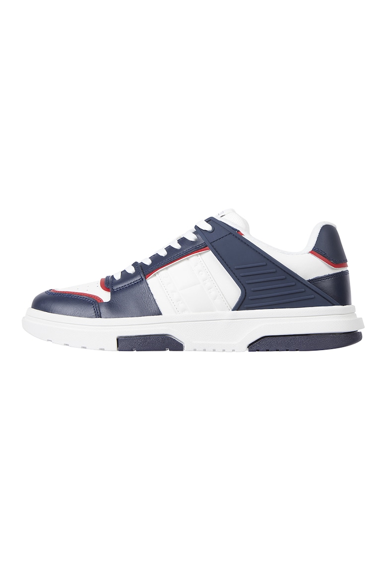 Pantofi sport de piele The Brooklyn - Rosu/Alb/Bleumarin
