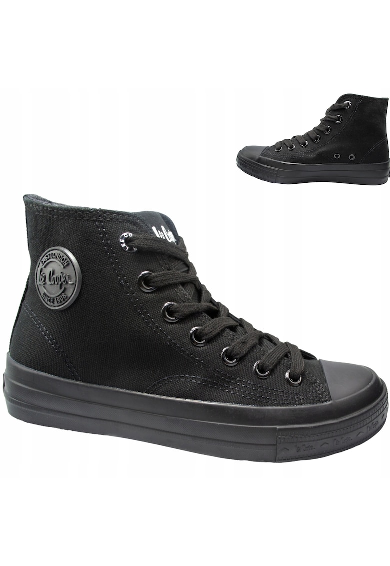 Pantofi pentru Femei - Adidasi - Inalti -  negru -