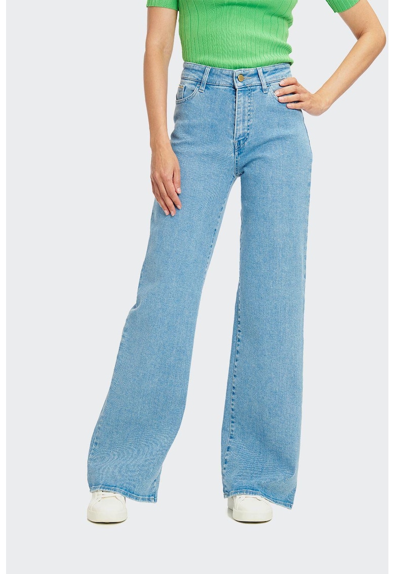 Pantaloni femei Wanda 7896 Albastru Deschis - Albastru deschis