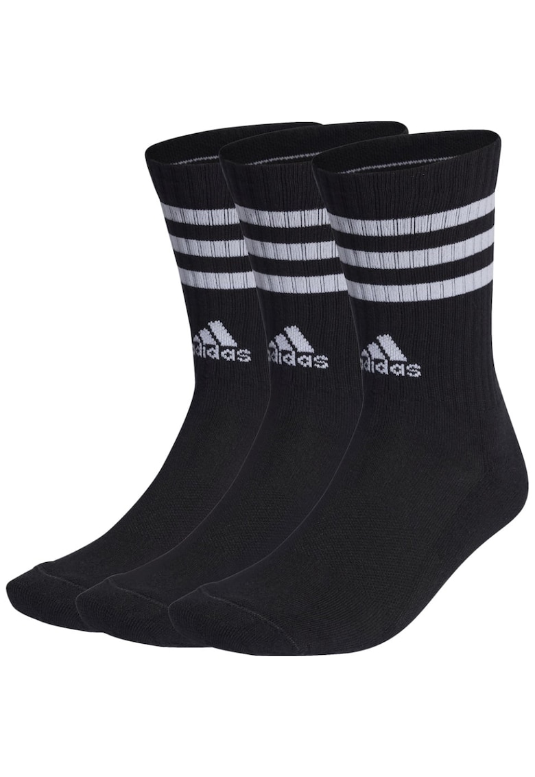 Set 3 perechi sosete 3s Cushioned Crew - negru - Set 3 perechi sosete 3s Cushioned Crew - negru -