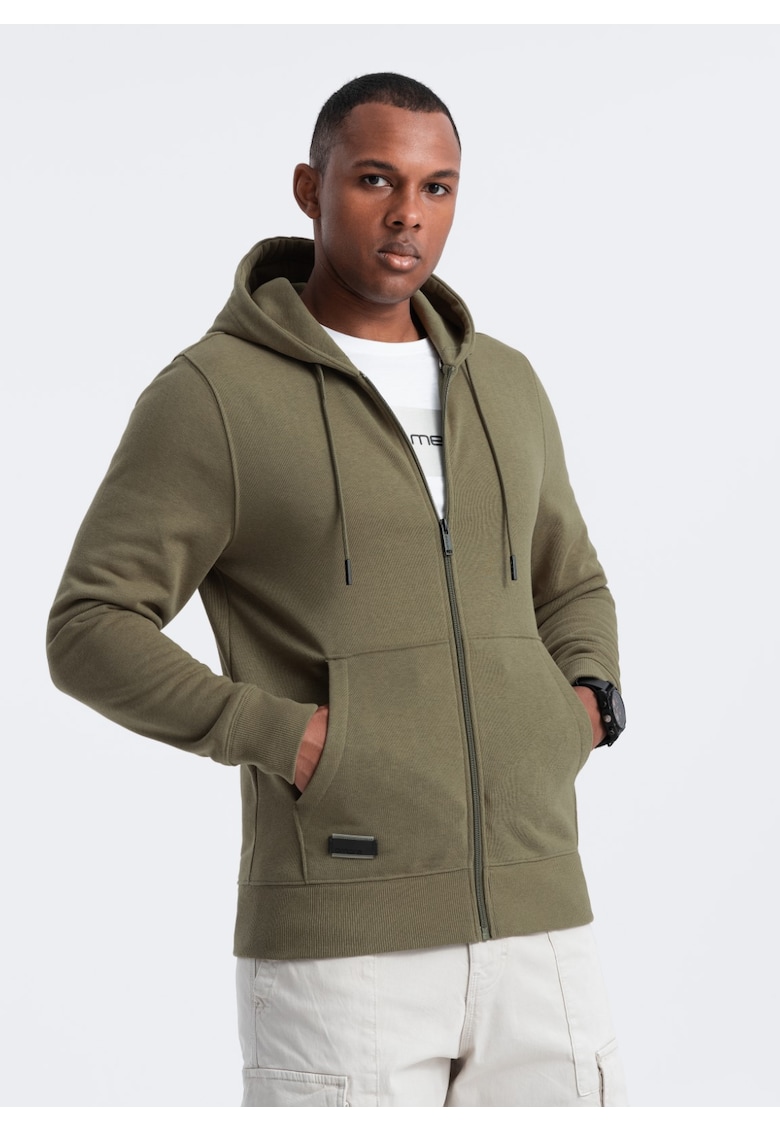 Hanorac  OM-SSBZ-0160 - Barbati - Cu fermoar - Cu gluga