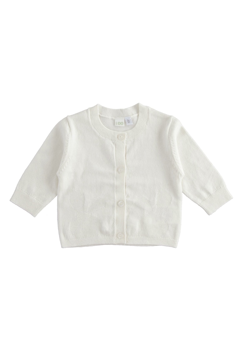 Cardigan tricot bebe baiat - 4.5220 - Alb Nature