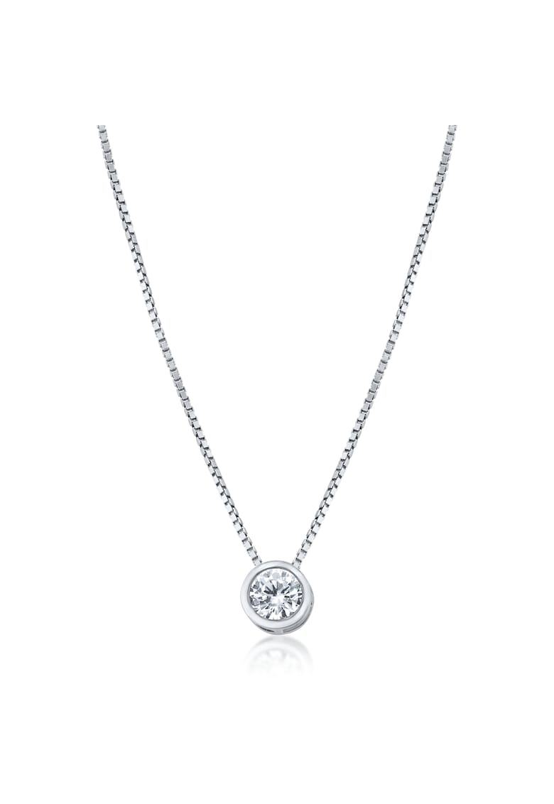 Colier cu Pandantiv Dymond Style din Argint 925 - Placat cu Rodiu - 1.85g