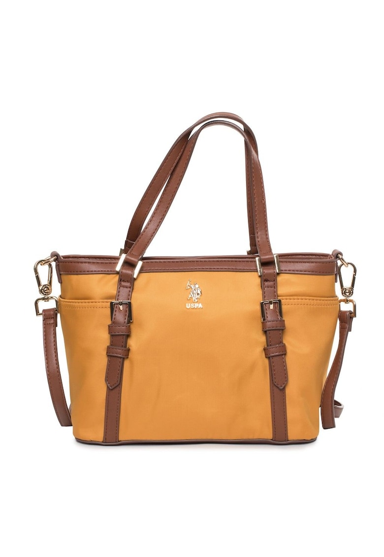 Geanta de umar - U.S. Polo Assn - galben - 31x20x11cm - poliuretan