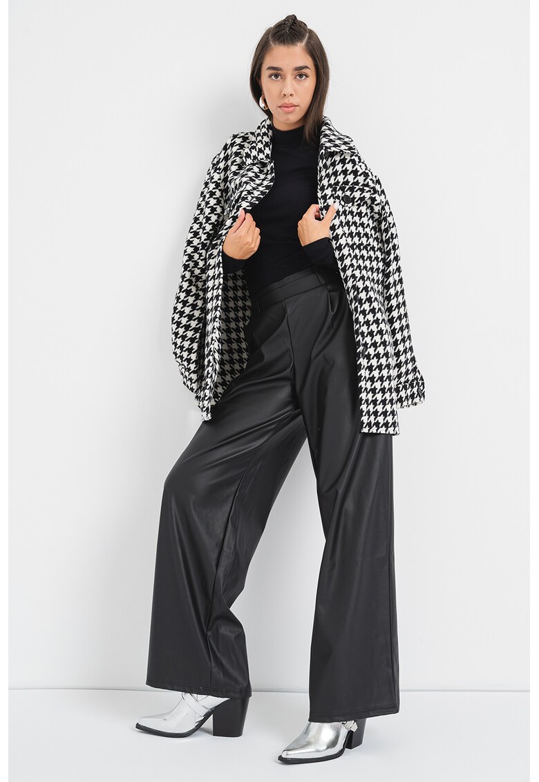 Bluza cu guler mediu Mary - Negru