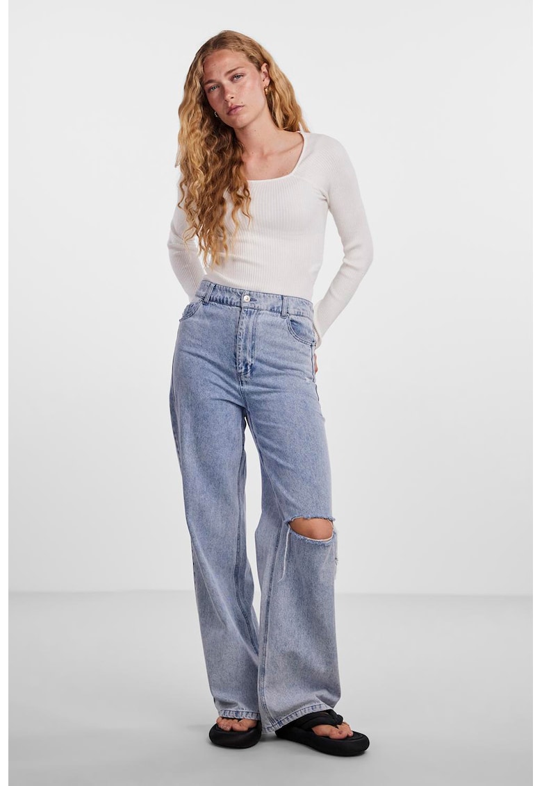 Bluza cu striatii si maneci raglan