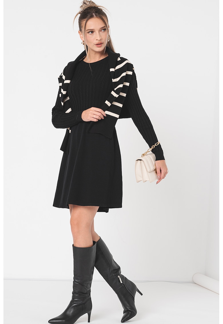 Rochie evazata Fia - Negru