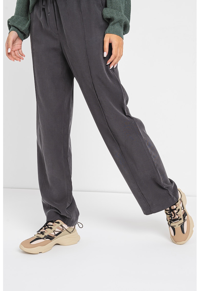 Pantaloni relaxed fit cu snur Olly