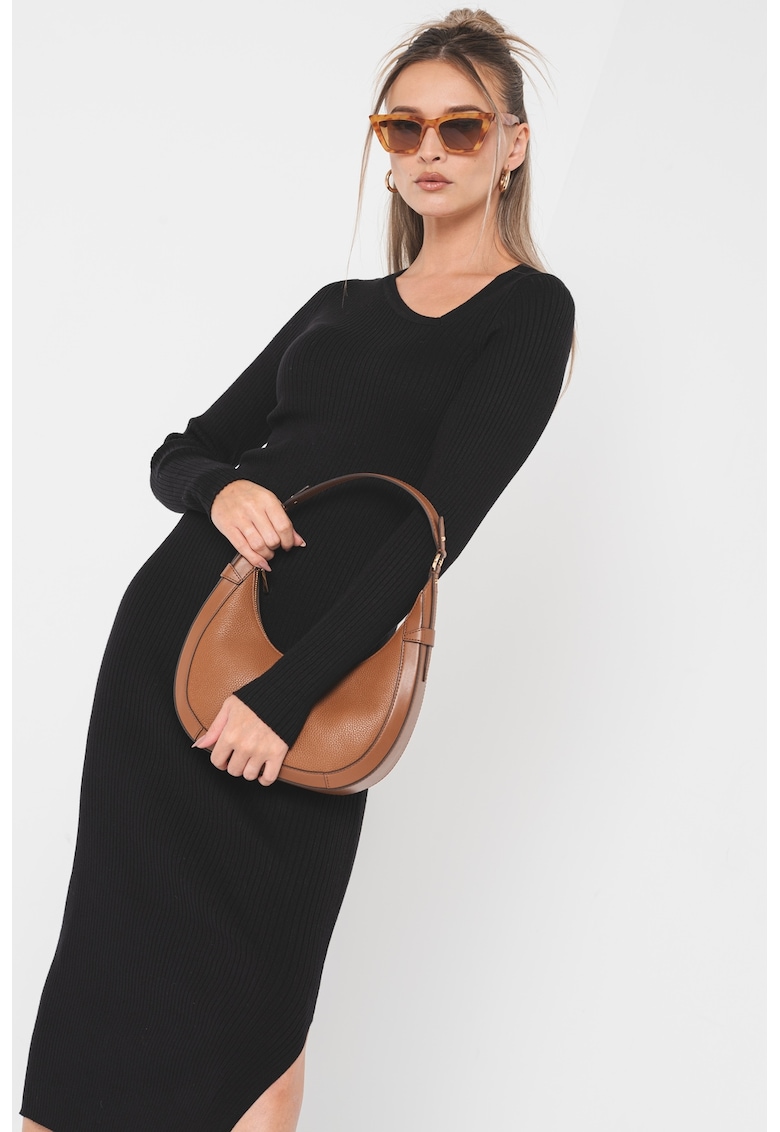 Rochie midi cu slit lateral