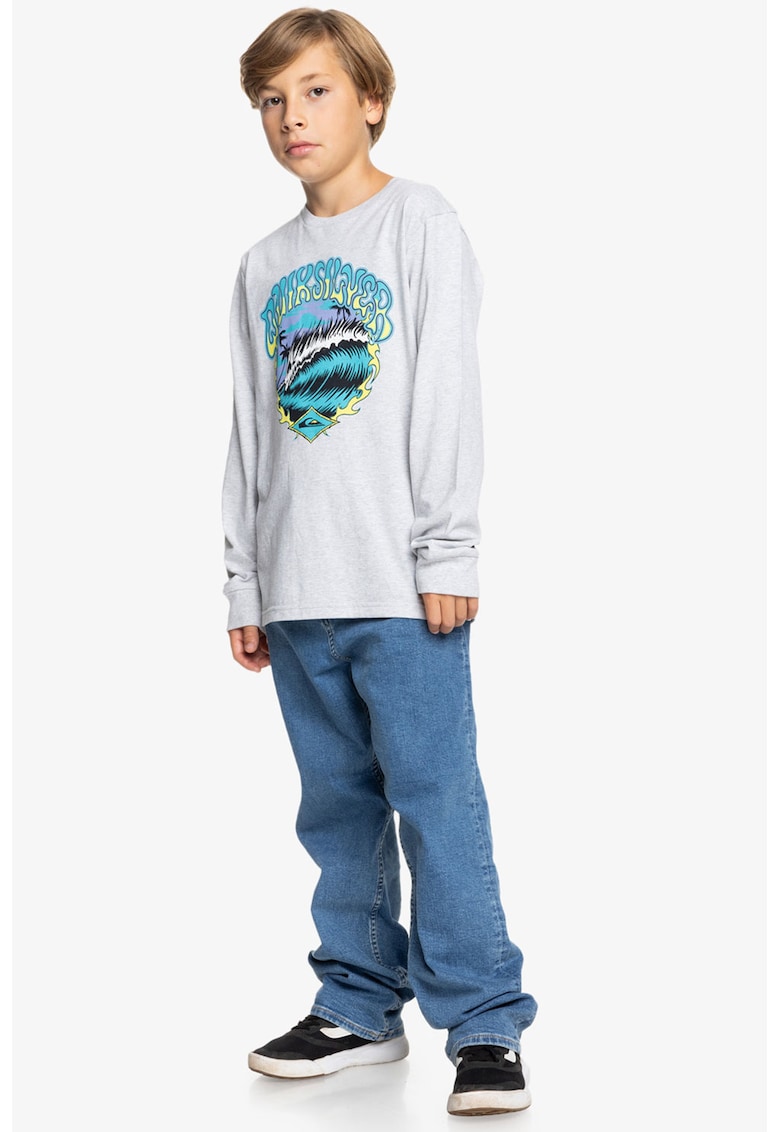 Bluza din bumbac cu imprimeu logo