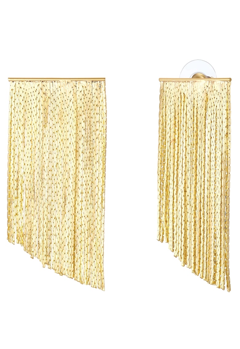 Cercei placati cu aur de 14k si cu canafi