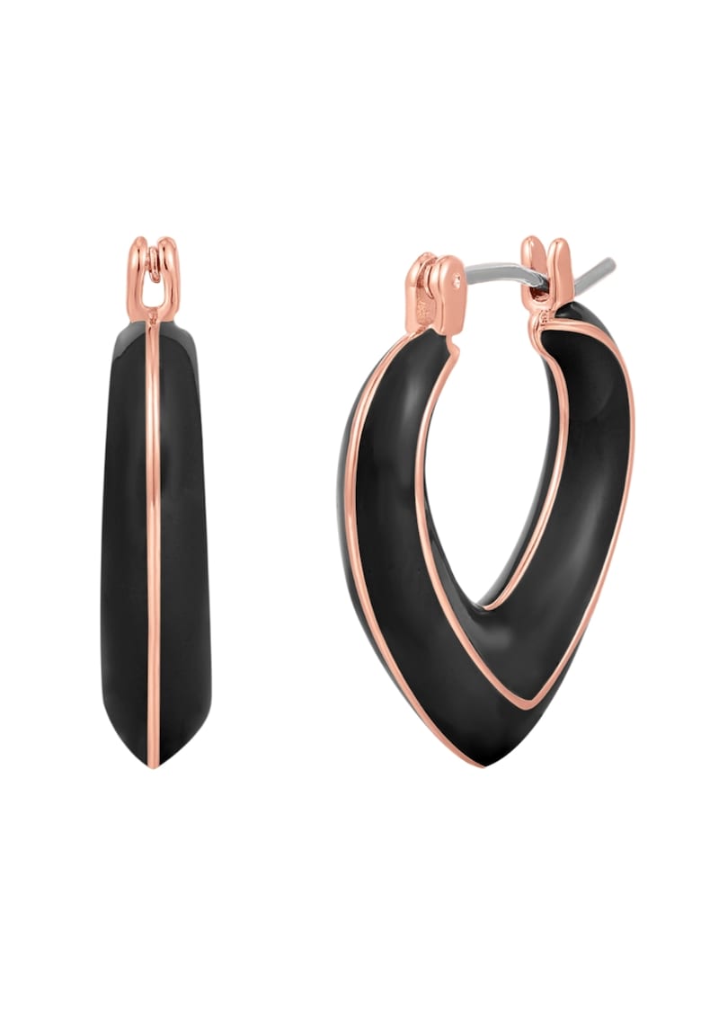 Cercei rotunzi placati cu aur de 14k